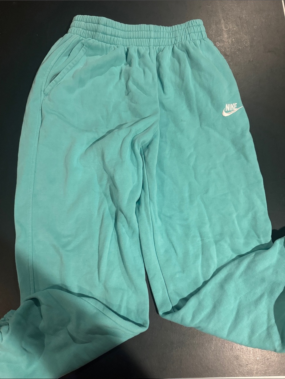 Nike Teal/Light Blue Kids Fleece Joggers